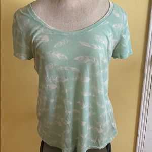 Turquoise Women’s Short-sleeve Shirt Top